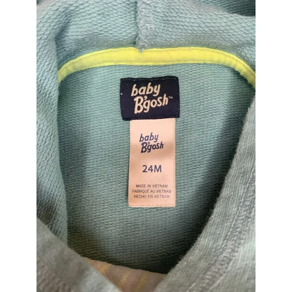 BABY B’GOSH Boy’s “Dude” Hooded Pullover / Size: 24 Months